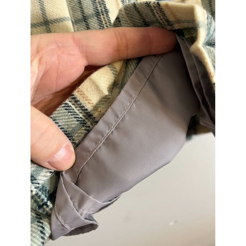 Vintage Tartan Pleated Plaid Wool Skirt 12 Green Academia Scottish Clan Chic 70s - Picture 3 of 11